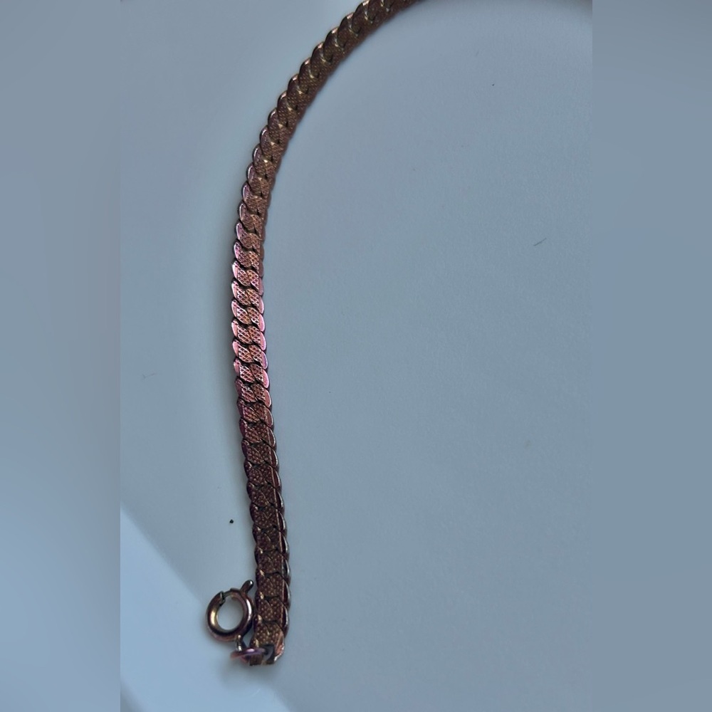 Gold Tone Vintage Chain Necklace Ross Long Gold Necklace - Picture 9 of 15